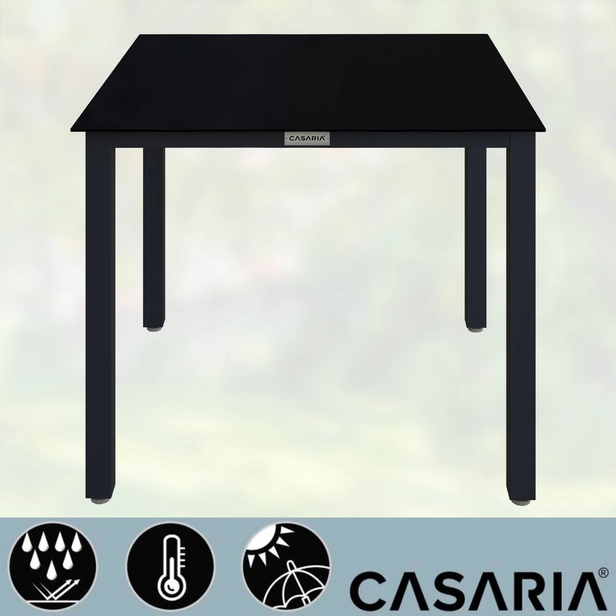 Casaria – Tuintafel – Aluminium – 90x90x75cm –Antraciet - Image 7