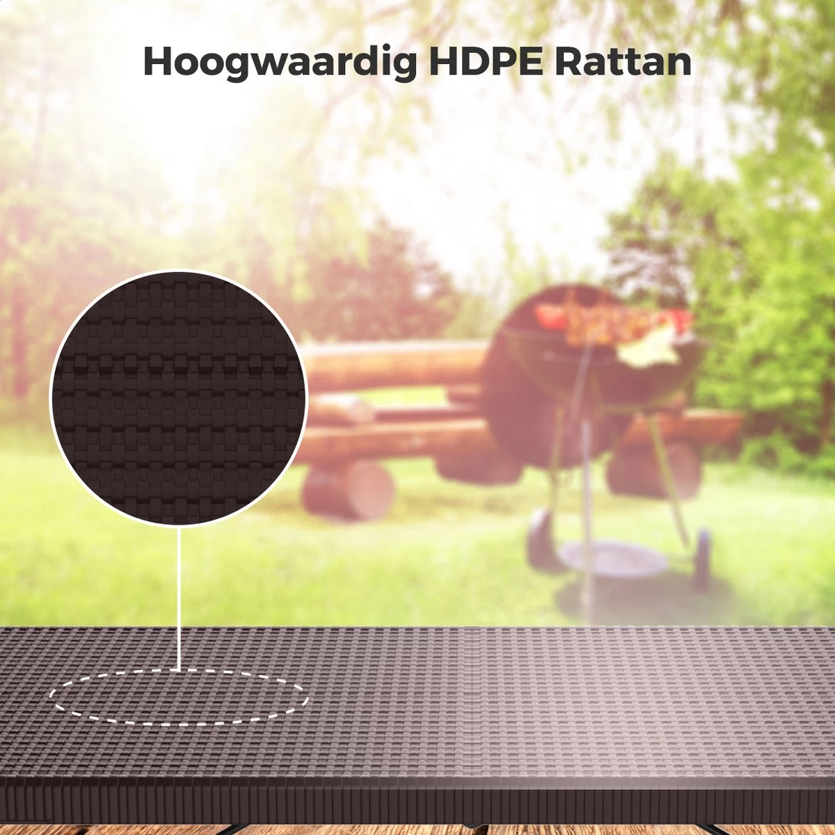 LifeGoods Klaptafel - Inklapbaar - 180 Cm - 6 Tot 8 Personen - Bruin - Image 8