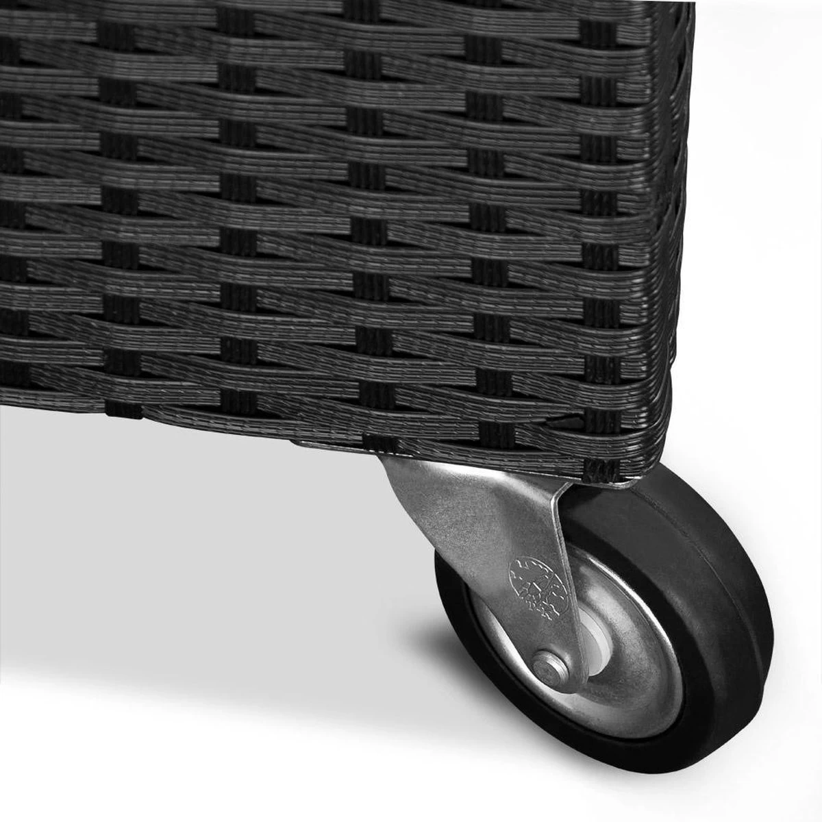 Casaria Wicker Opbergbox - Waterdicht 121,5cm Met Wielen - Grijs - Image 7