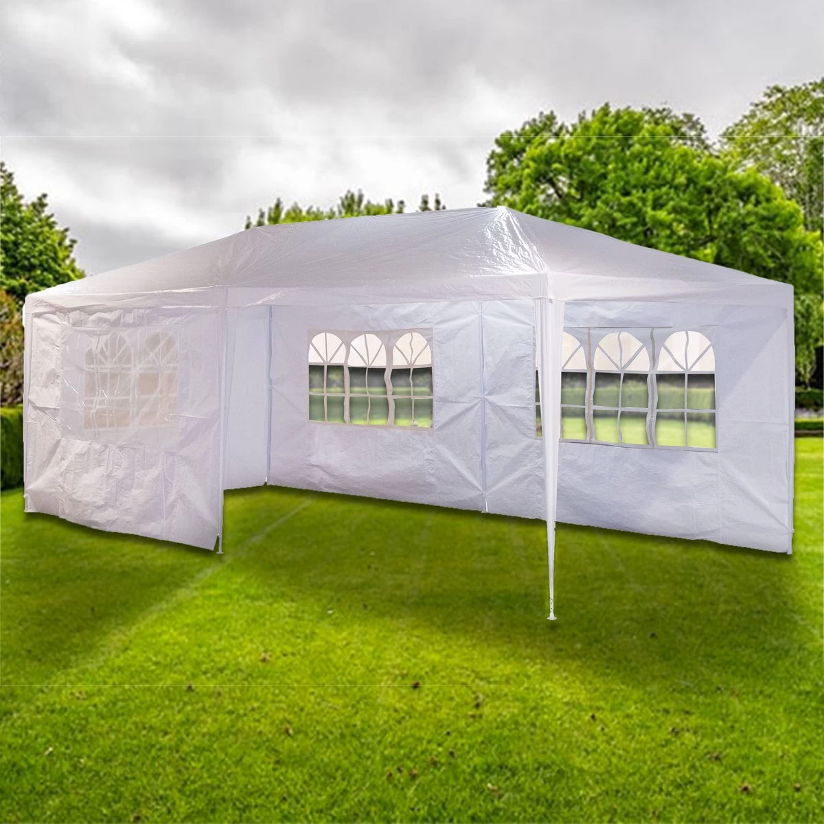 MaxxGarden Partytent - Paviljoen - 300 X 600 X 250 Cm - Met Zijwanden - Waterdicht Pro - 32mm Buizen – Wit - Image 7