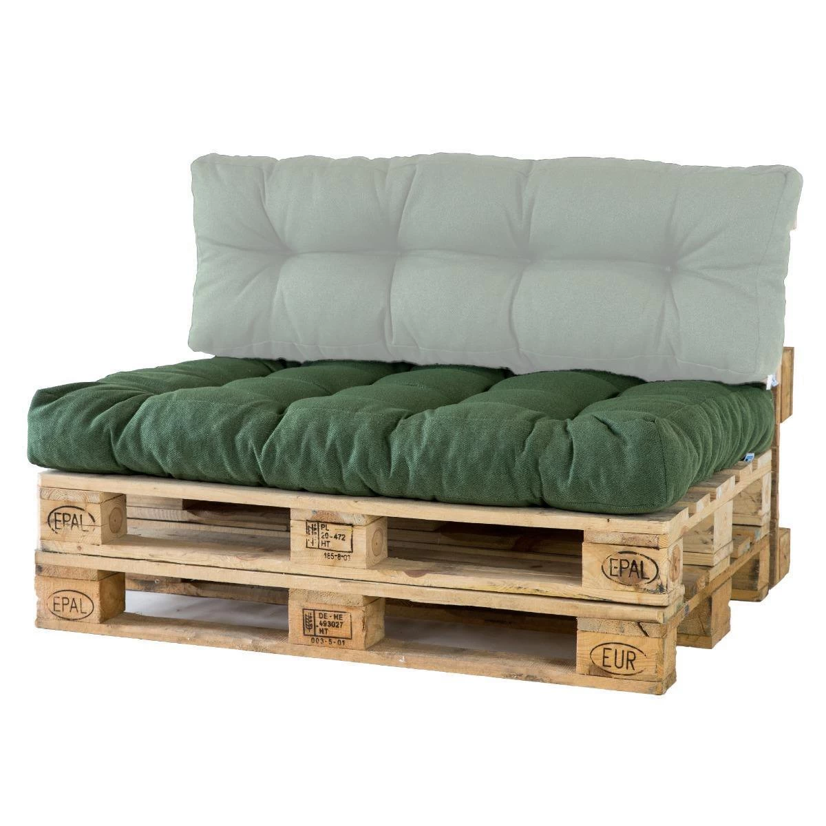 2L Home & Garden Palletkussen Metro Olijf - 120 X 80cm - Image 2