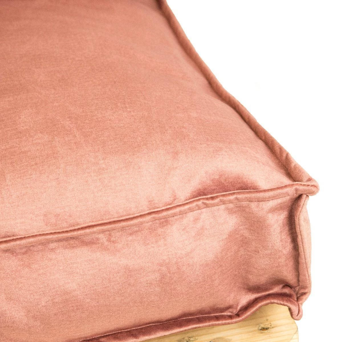 2L Home & Garden Rugkussen Velvet Oud Roze - 120 X 40cm - Image 3