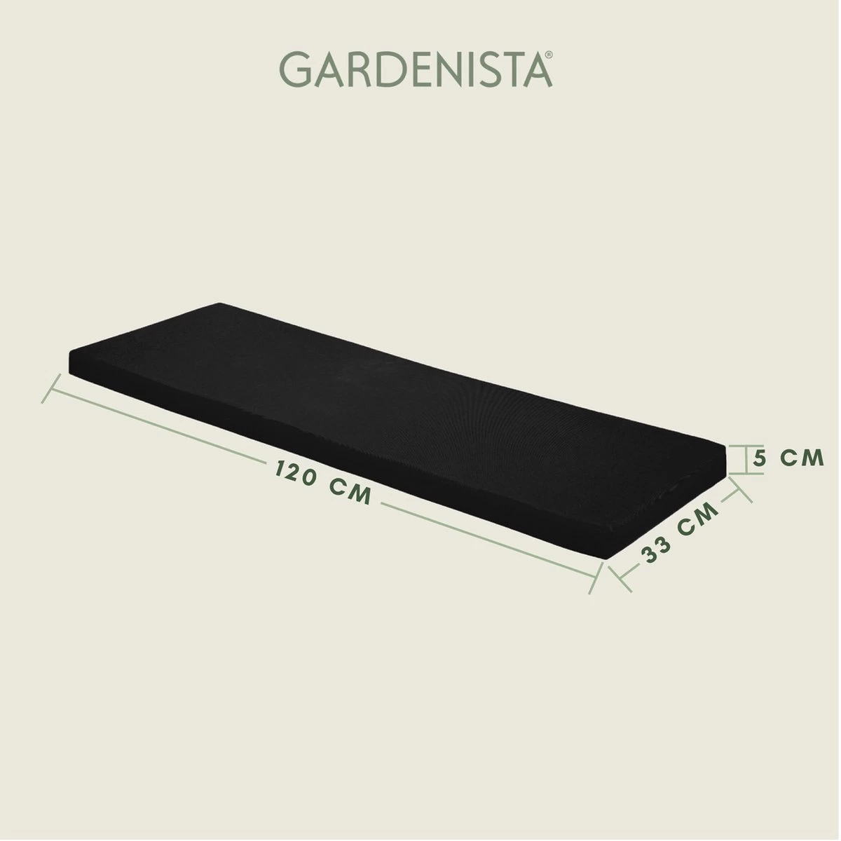 Gardenista Tuinbank Kussen - Bank Meubilair Buiten 2-zitter ZitKussen - Bankkussen Voor Tuin - Zitkussen Voor Tuinbank - Zachte En Lichtgewicht Waterbestendig Materiaal - Image 4