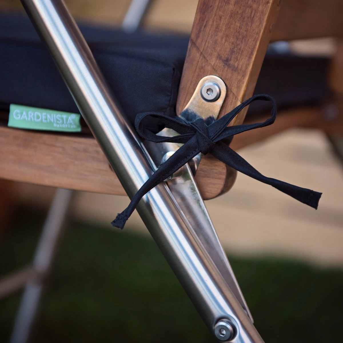 Gardenista Stoelkussen - Waterbestendige Tuinkussens Voor Binnen En Buiten - Zitkussen Met Lint - Kussens Voor Tuinstoel - Image 2
