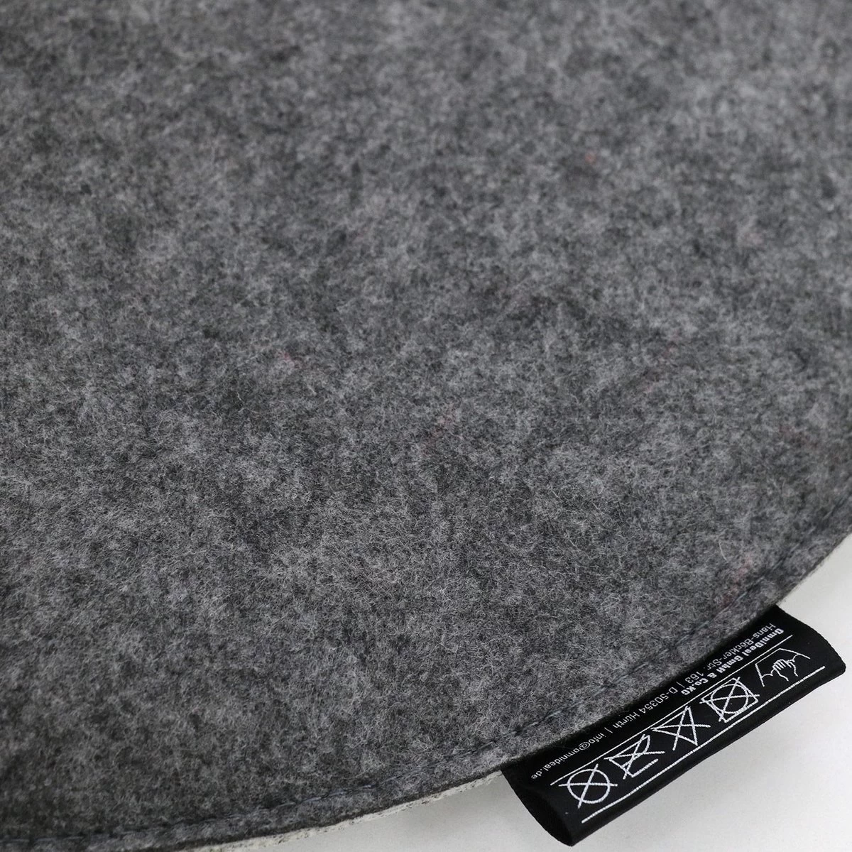 30mm Vilten Zitkussen Rond - Ø 35cm Stoelkussen Stoelpad Zacht 2-kleurig Grijs - Image 8