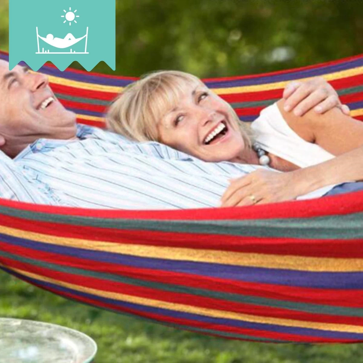 Dubbele Hangmat Rood - 1 Of 2 Persoons - Lig Oppervlak 190x150cm - Lengte 260cm - Image 8