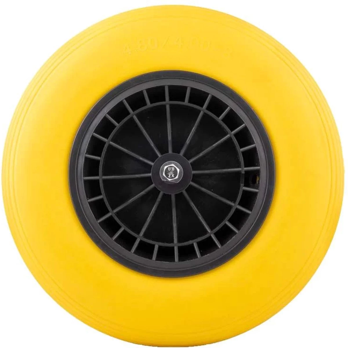 Merkloos Kruiwagenwiel Anti Lek - 4.80/4.00-8 - Massief PU Band - Lekvrij Wiel Met 130mm As - Kruiwagenband 4.80/400 Voor Kruiwagen - Image 3