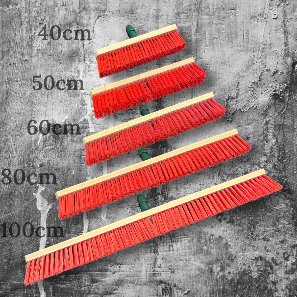 MAUS Classic Bezem Buiten 60cm - Harde PVC Straatbezem Van Hout Met Steel - Made In EU -zeer Robuust - Image 4