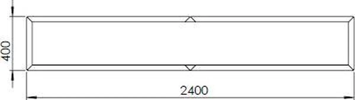 MySteel Cortenstaal Plantenbak Texas Xxl L240 X B40 Cm - Hoogte: 40 Cm - Image 3
