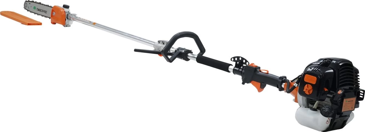 TIMBERPRO - 5-in-1 – Multitool – Benzine - Kettingzaag - Bosmaaier -Kantenmaaier - Haagschaar - Verlengstuk - 52 Cc. - Image 9