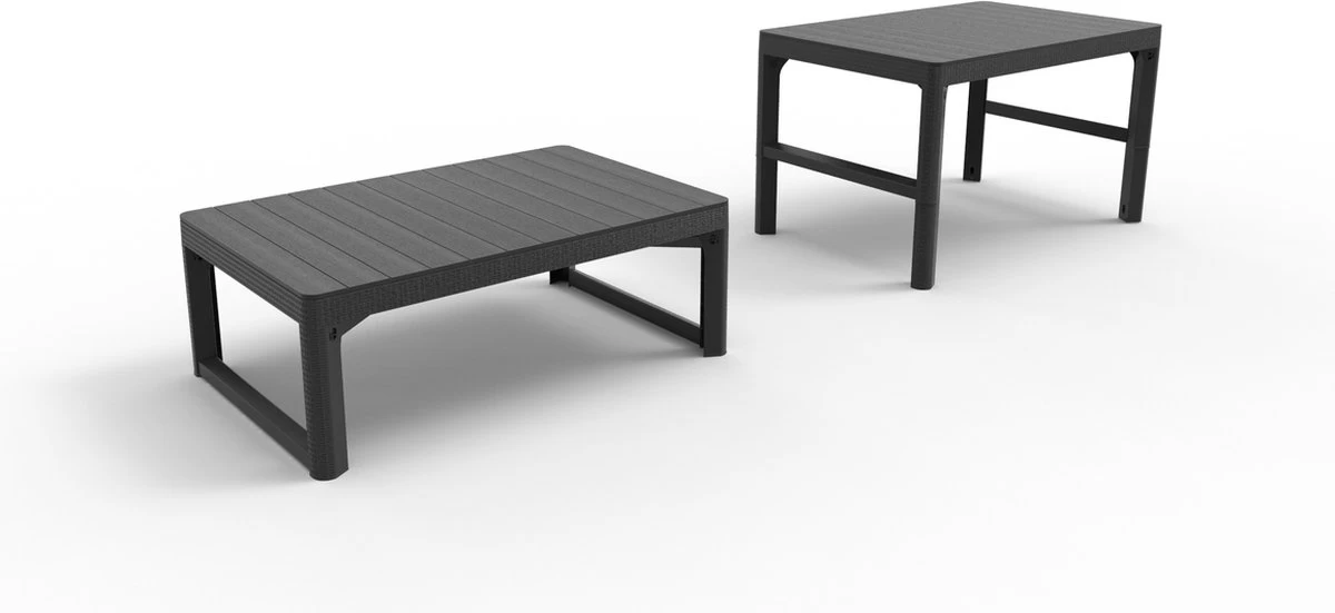 Allibert Lyon Tuintafel - 116x71,5x66/40 Cm - Grafiet - Image 3