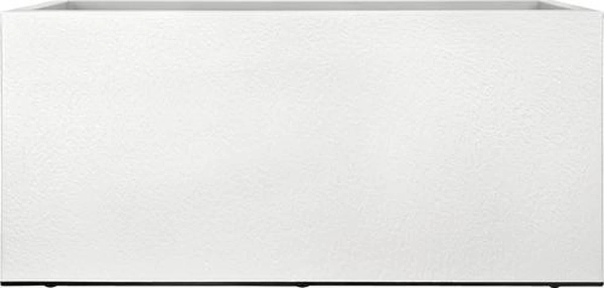 Elho Vivo Matt Finish Lang Wielen 90 - Grote Staande Plantenbak Voor Binnen & Buiten - Gemaakt Van Gereycled Plastic - L 39 X W 88 X H 41 Cm - Wit