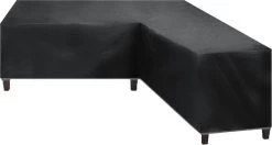 Merkloos Beschermhoes Voor Lounge Set - 215x87x80cm - Zwart - Tuin Set Beschermer - Afdekhoes Voor Lounge Bank - De Ideale Bescherming Voor Je Tuinmeubelen