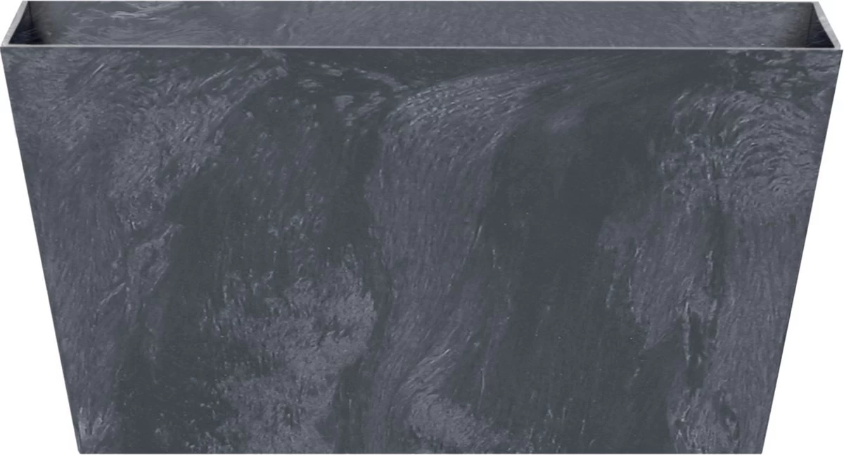 Prosperplast Set Van 2x Stuks Kunststof Bloembakken/plantenbakken Rechthoek Betonlook 40 Cm Antraciet Grijs - Bloempotten Voor Binnen En Buiten - Image 2