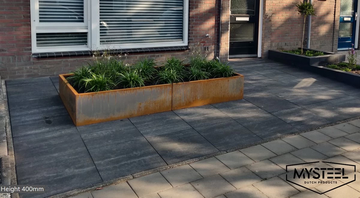 MySteel Cortenstaal Plantenbak Texas Xxl L240 X B40 Cm - Hoogte: 40 Cm - Image 2