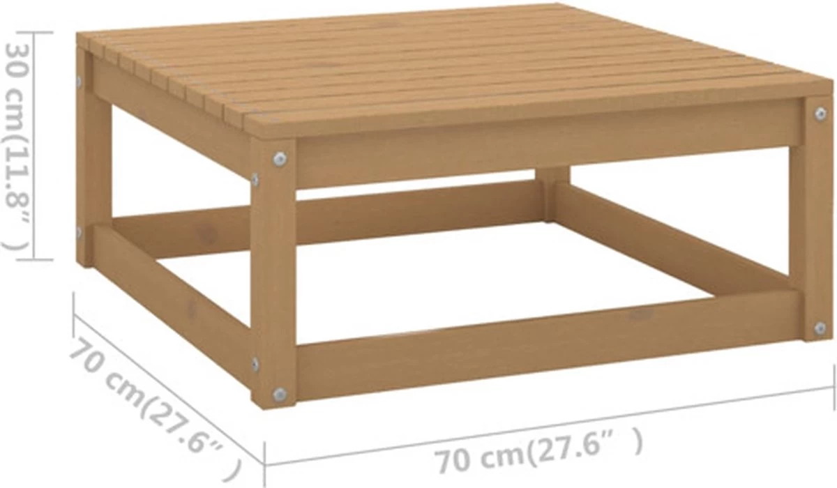 VidaXL 5-delige Loungeset Met Kussens Massief Grenenhout - Image 6