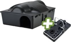 HPC Voerdoos – Lokdoos Voor Muizen En Ratten – Met Kinderslot – Voor Gebruik Met Muizen- En Rattengif Of Vallen – Vast Te Plaatsen – Ook Geschikt Voor Het Monitoren Van Muizen En Ratten – Inclusief Rattenklem + Sleutel - 23.5x19.5x10.5cm