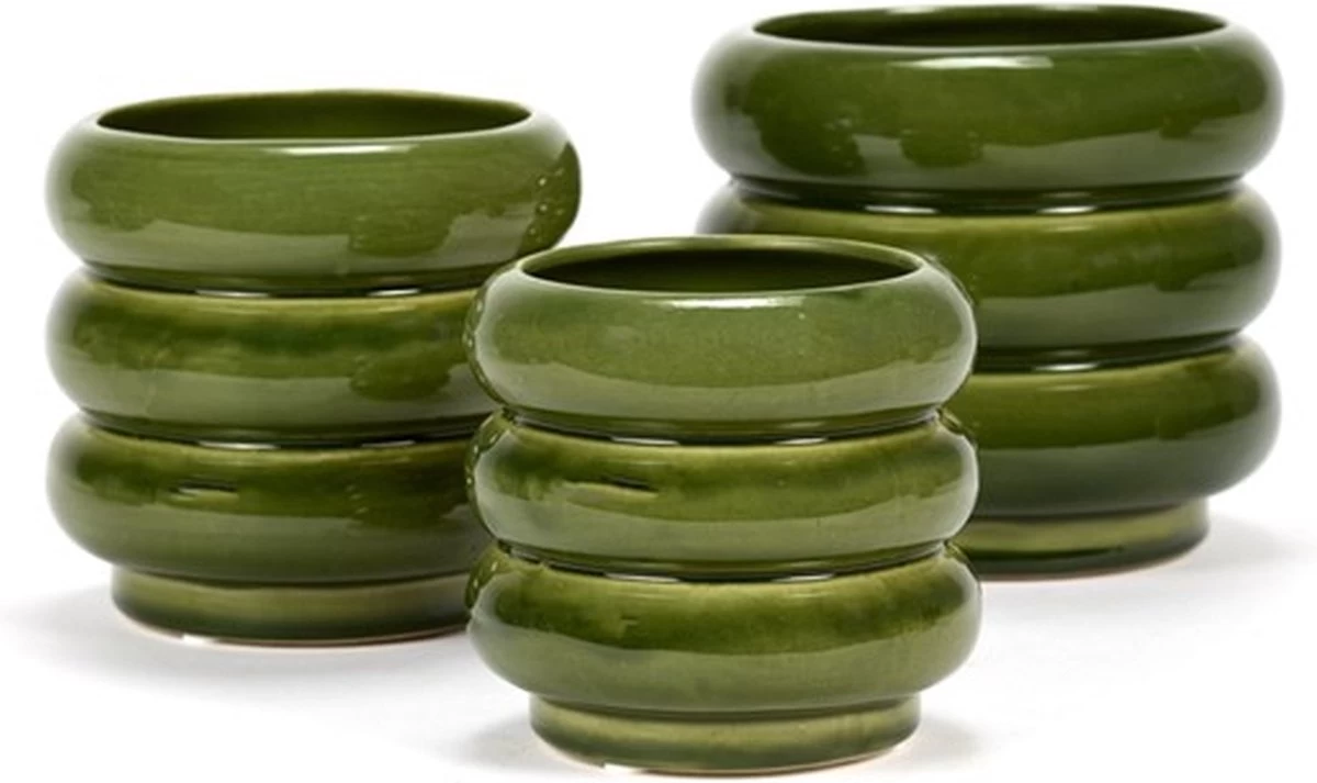 Serax Bloempot-Sierpot Groen D 14.5 Cm H 12,5 Cm - Image 3