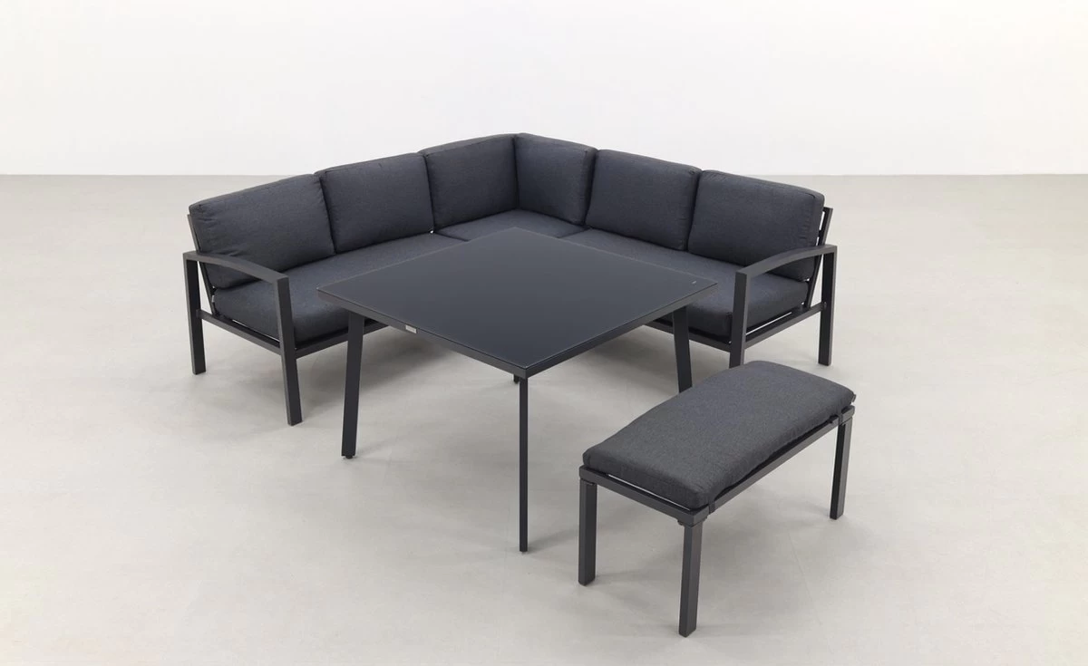 Wellington Lounge Dining Set - Carbon Black - Image 2
