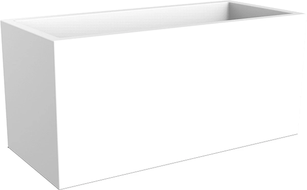 Elho Vivo Matt Finish Lang Wielen 90 - Grote Staande Plantenbak Voor Binnen & Buiten - Gemaakt Van Gereycled Plastic - L 39 X W 88 X H 41 Cm - Wit - Image 10