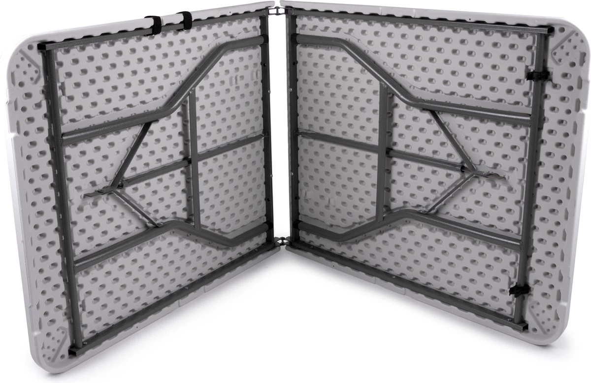MaxxGarden Vouwtafel - Opvouwbare Kampeer Tafel - Tuin - Camping - Binnen - Weersbestendig - 180 X 74 X 74cm- Wit - Image 12