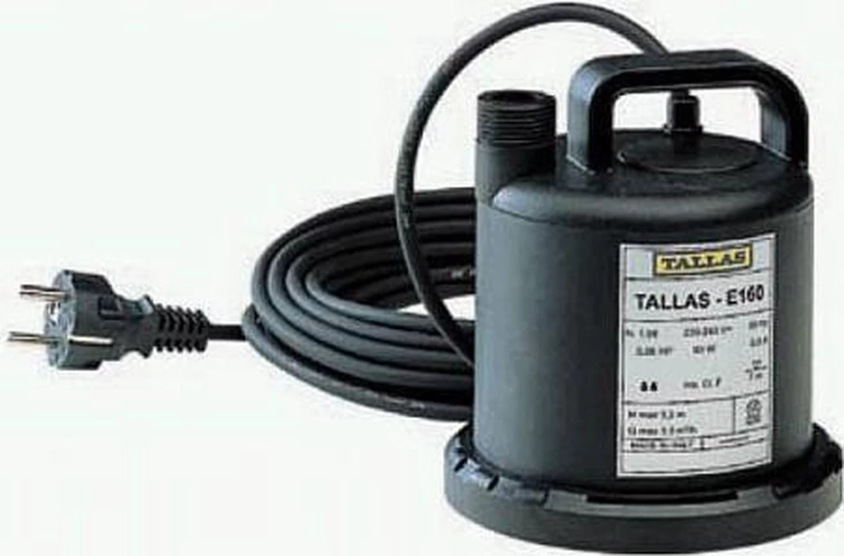 Tallas Vlakke Onderwaterpomp E 160 NA, Vlakke Aanzuiging Tot 3 Mm, 90 Watt - Image 7