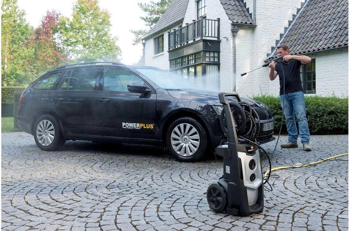 Powerplus POWXG90425 Hogedrukreiniger - 2500W - Max. 195 Bar - 468 L/h - Incl. 8m Slang, Terrasreiniger En Accessoires - Reiniger Voor Auto, Fiets En Meubelen - Image 4
