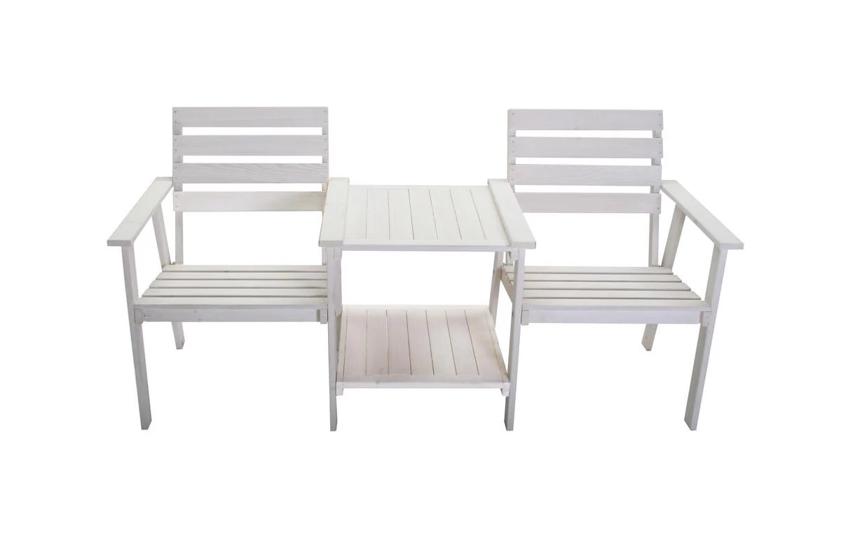 Tuinbank - Romeo Tete A Tete - Wit - 170cm - Image 2