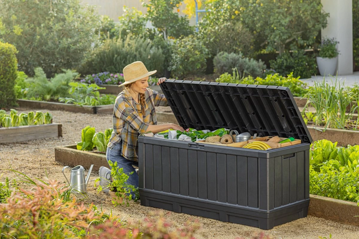 Keter Kentwood Opbergbox - 128x53.6x59 Cm - 350 L - Grafiet - Image 8