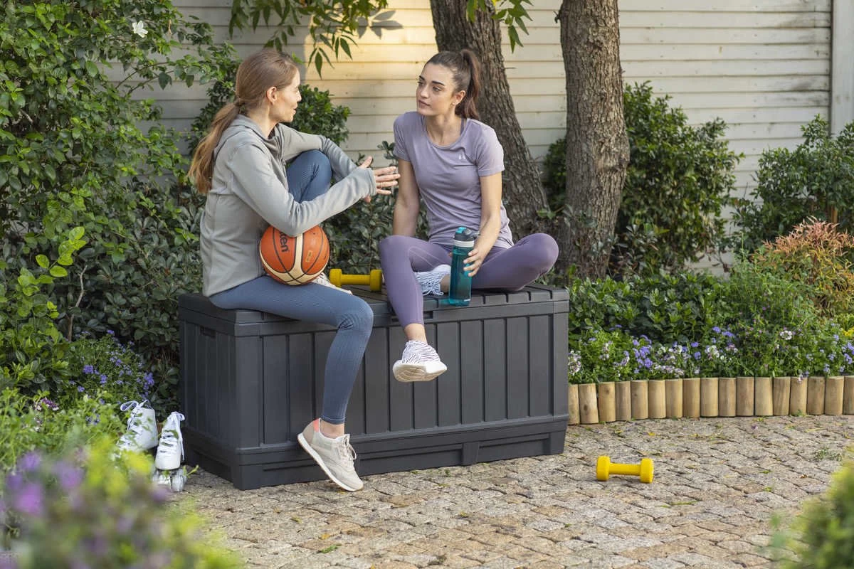 Keter Kentwood Opbergbox - 128x53.6x59 Cm - 350 L - Grafiet - Image 11