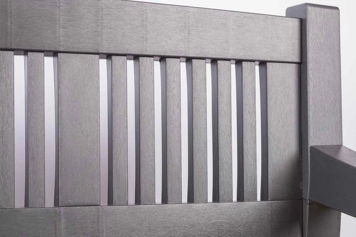 Merkloos Opbergbank Van Kunststof | 130 X 60 Cm | Antraciet - Image 4