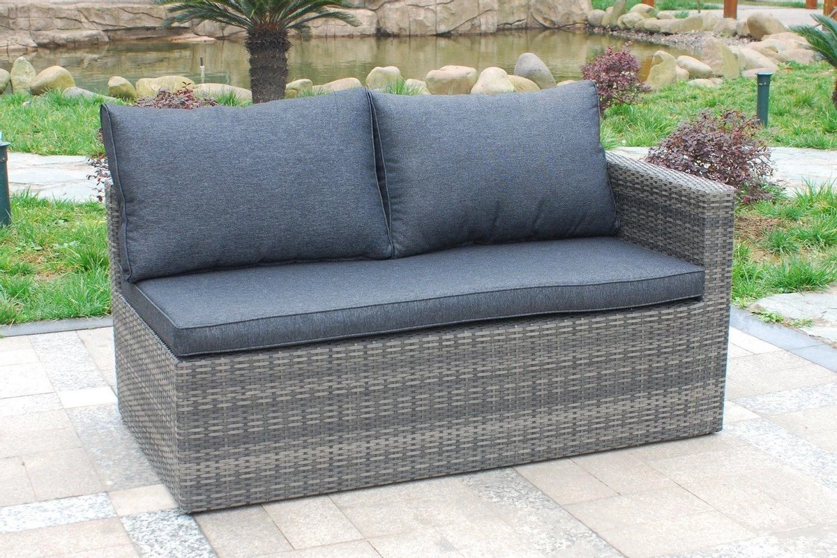 MaxxGarden Loungeset – Rattan Hoekset - 4 Persoons - Incl. Salontafel - Grijs - Image 5