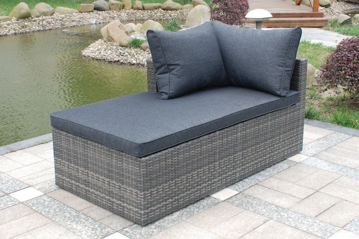 MaxxGarden Loungeset – Rattan Hoekset - 4 Persoons - Incl. Salontafel - Grijs - Image 6