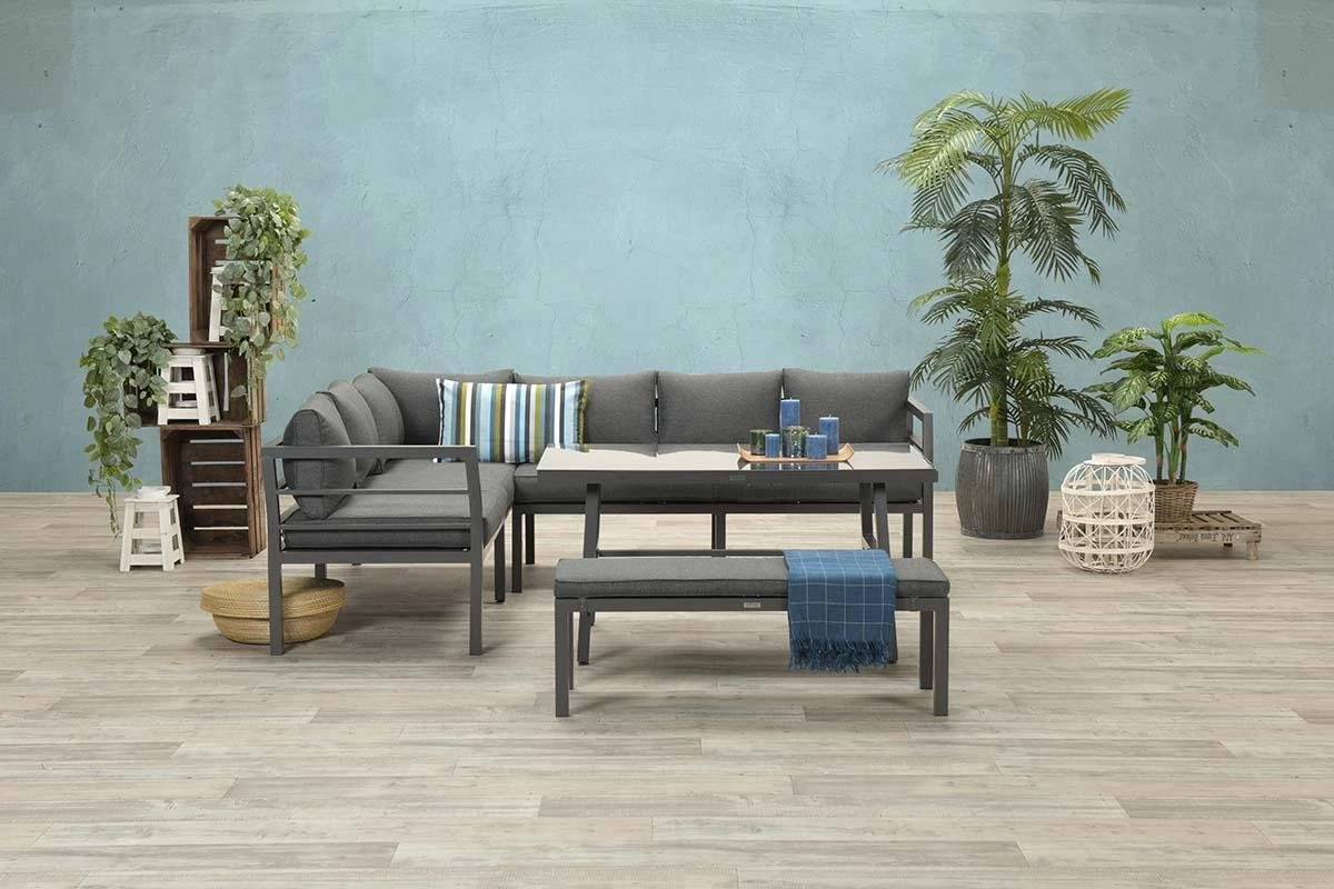 Blakes Lounge Diningset - 4 Delig - Donker Grijs - Image 2