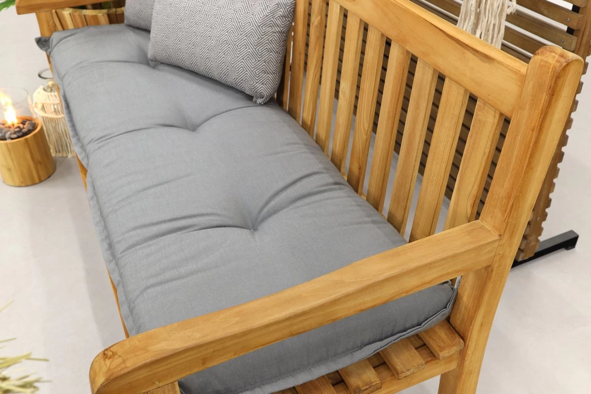 Teak Houten Tuinbank Bison - 150 Cm. - Image 14