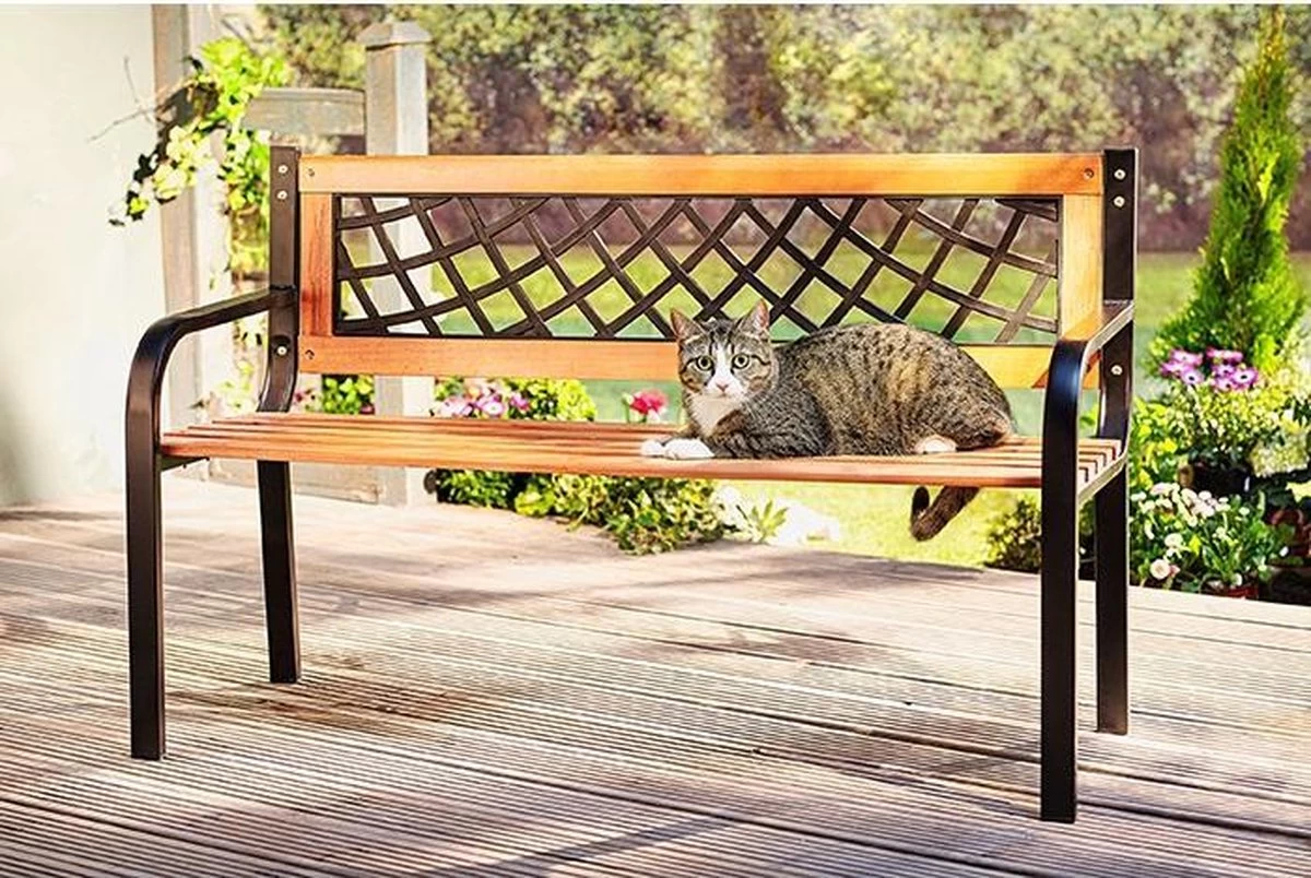 Relaxwonen - Tuinbank - FSC Hout - Metalen Frame - Trend 2023 - Image 2