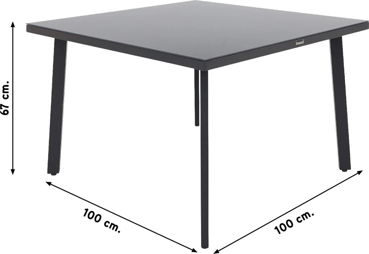 Wellington Lounge Dining Set - Carbon Black - Image 4