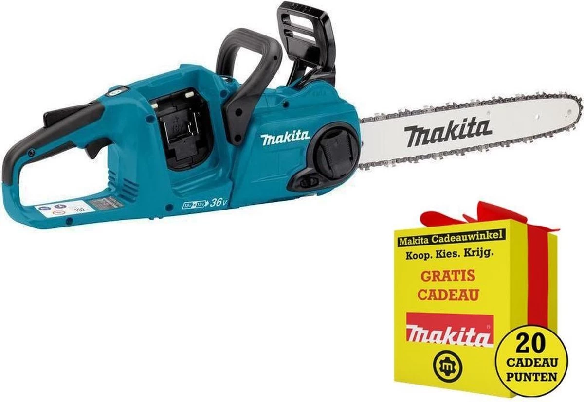 Makita DUC400Z 36V (2x 18V) Li-Ion Accu Kettingzaag Body - 400mm - Koolborstelloos - Image 12