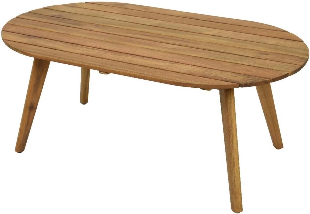 BUITEN Living Seville Lounge Tuintafel | Hardhout | 97x57cm - Ovale Tuintafel - Image 4