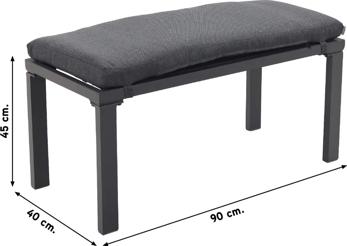 Wellington Lounge Dining Set - Carbon Black - Image 5