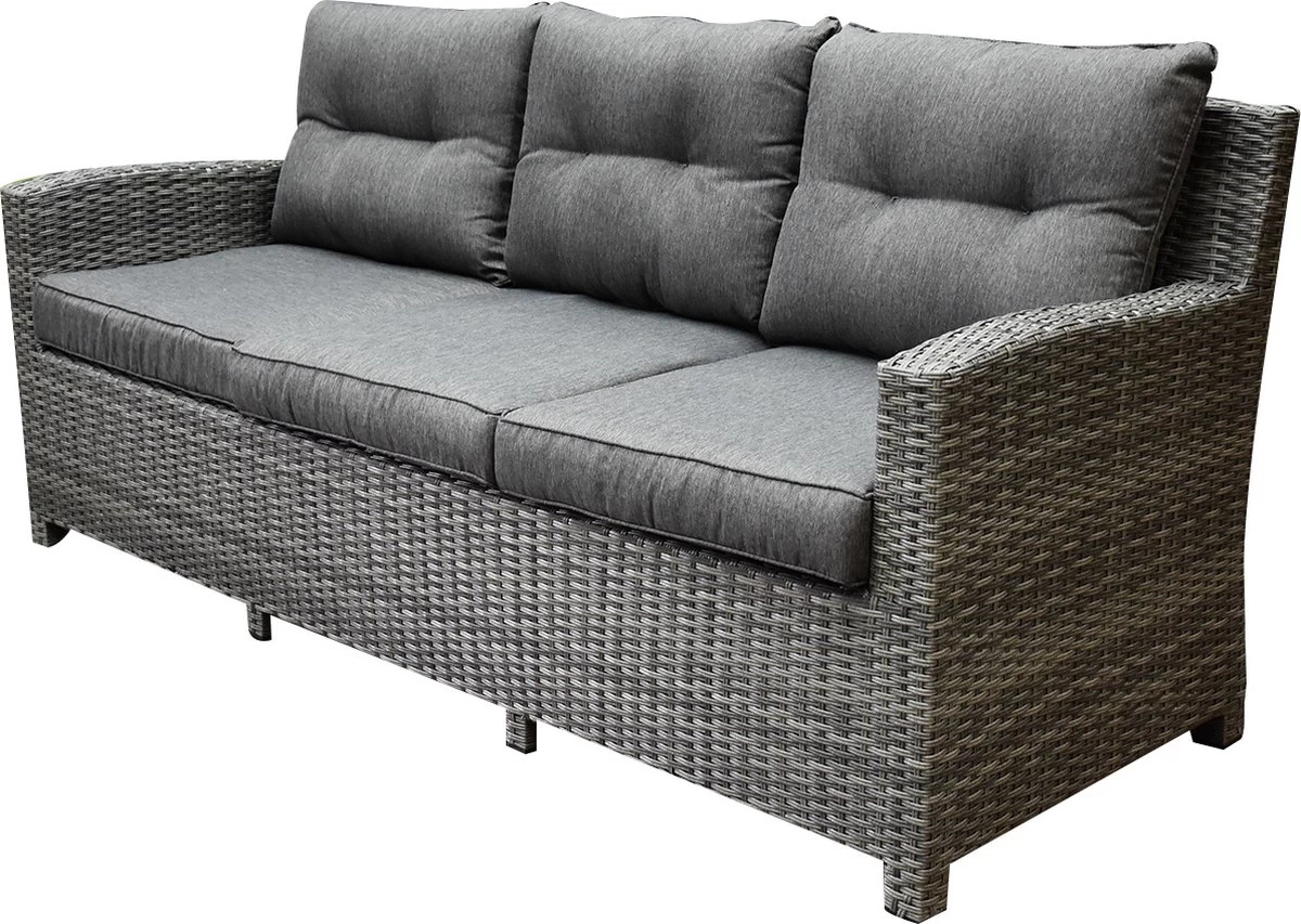 New Castle Stoel-bank Dining Loungeset 6-delig Antraciet - Image 6