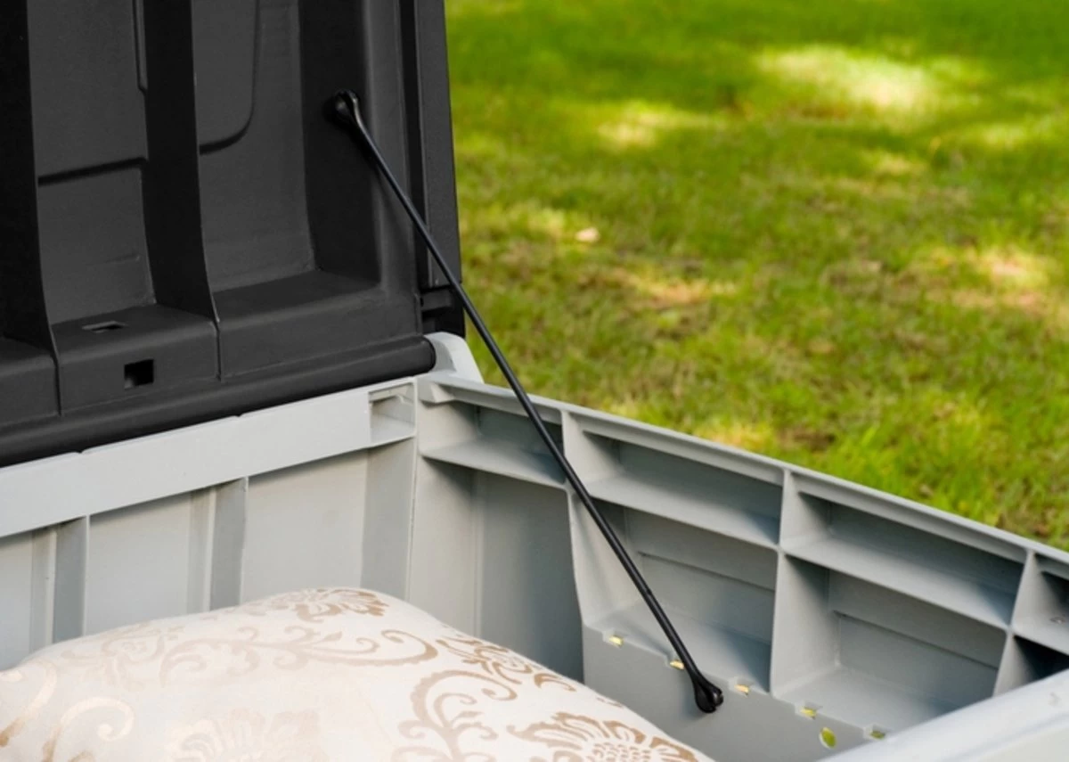 Keter Novel Opbergbox - 340L - 124x55x62.5cm - Grijs - Image 5