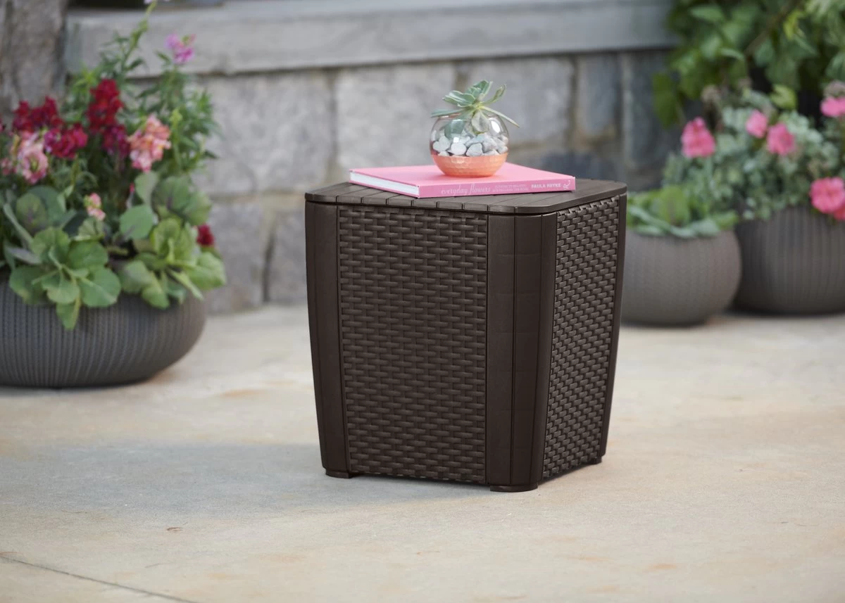 ALLIBERT Keter Luzon Opbergtafel - 39x39x43cm - Donkergrijs - Image 6