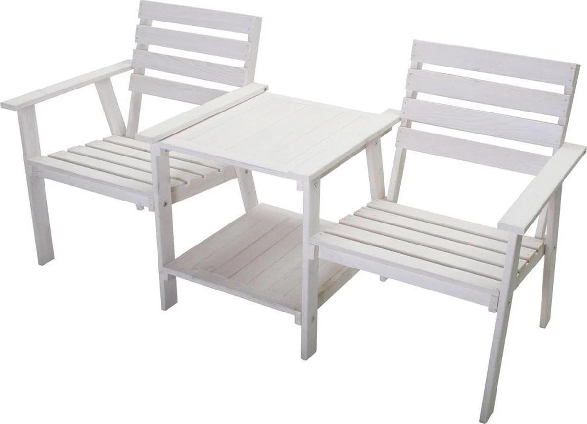 Tuinbank - Romeo Tete A Tete - Wit - 170cm