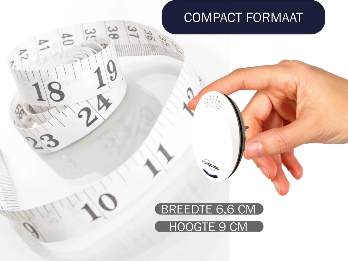 Merkloos Forgoods Ultrasone Muizenverjager En Ongedierte Verjager - Muizenverjager - Pest Reject - (4 Stuk Wit) - Ook Verkrijgbaar In Zwart - Image 9