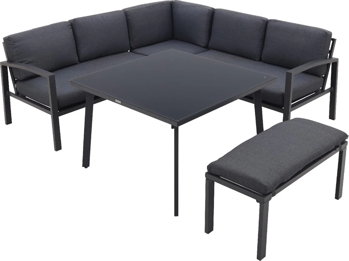Wellington Lounge Dining Set - Carbon Black - Image 20