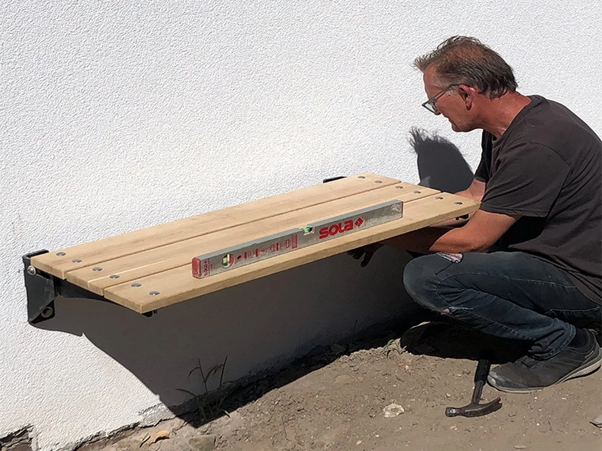 MaximaVida Opklapbare Gevelbank Jordaan 100 Cm- FSC Eikenhout - Image 6