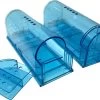 Diervriendelijke Muizenvallen Blauw – 2 Stuks - Vangt Muizen Levend - Humane Muizenval - Muizen Lokdoos - Ongedierteval
