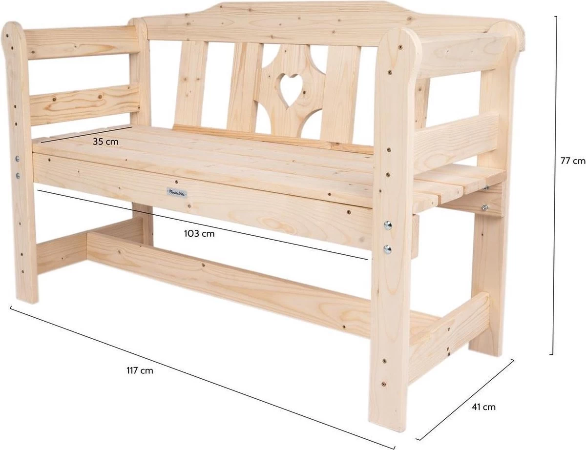 MaximaVida Tuinbank Amelie 120 Cm - FSC Vurenhout - Image 3