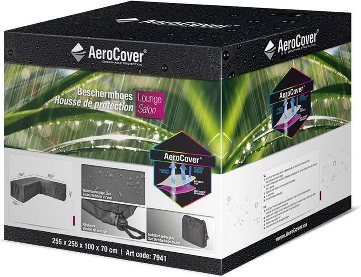 Aerocover Loungesethoes - L-vorm - L 255 X L 255 X B 100 X H 70 Cm - Image 17